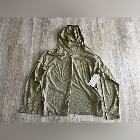 NWT Athleta Women’s Uptempo II Hoodie Sweatshirt Tapestry Gold Heather - Size 1X - Picture 2 of 9